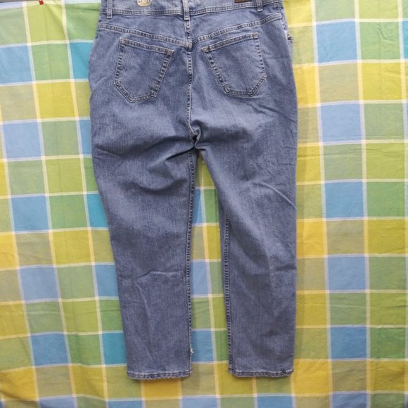 2411 Jeaniemade Size 20W Upcycled Lee Riders Stretch Jeans - Picture 4 of 5